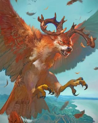 The fantastic creature paint by numbers