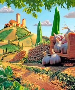 Tuscan Scene Paint by numbers