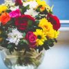 Colorful Flowers Vase Paint by numbers