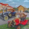 Vintage Cars Paint by numbers