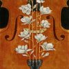 Floral Violin Paint by numbers