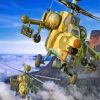war Helicopter paint by numbers