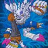 Weregarurumon paint by numbers