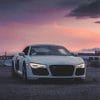 Aesthetic White Audi R8 Paint by numbers