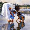 Woman And Children Paint by numbers