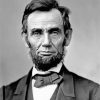 Black And White Abe Lincoln Paint by numbers