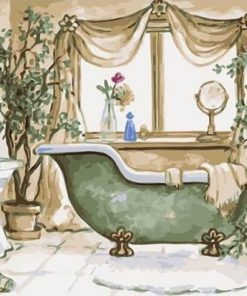 Bathtub Bathroom Paint by numbers