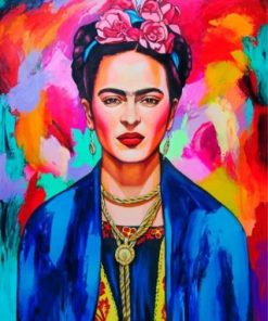 Colorful Frida paint by numbers
