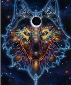 Space Wolf Paint by numbers