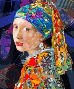 Girl With A Pearl Earring Paint by numbers