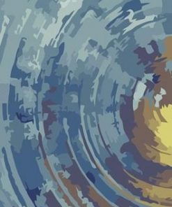 Grey Abstract Scenery Paint by numbers