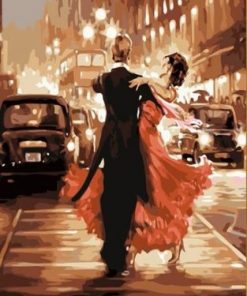 Dancing Couples In Street - Paint By Number