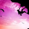 Mountain Climbing And Sky Parachuting Paint by numbers