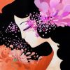 Orchid Girl Paint by numbers