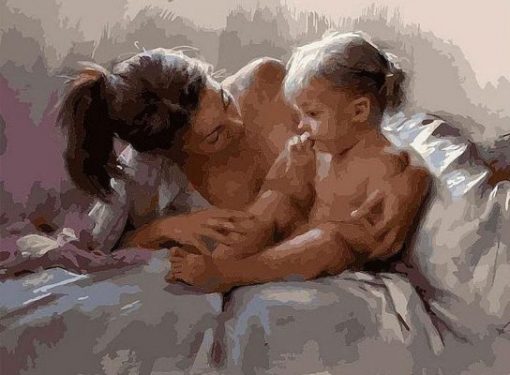 Mother and Daughter Artwork paint by number