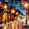 Night Park Vienna paint by numbers