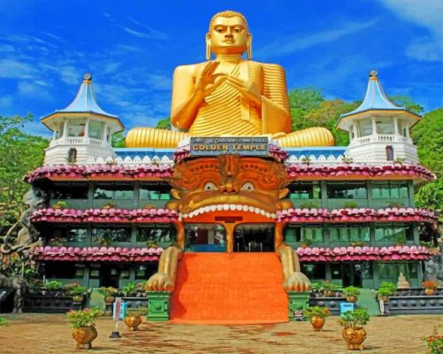 Temples In Sri Lanka Paint by numbers