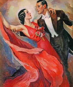 Vintage Dancers Art Paint by numbers