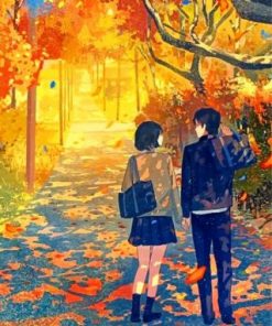 A Walk In Autumn paint by numbers