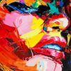 Abstract Face Paint by numbers