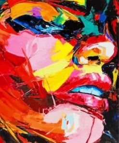 Abstract Face Paint by numbers