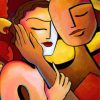Abstract Faces Paint by numbers