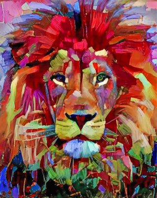 Abstract Lion Animal Paint by numbers