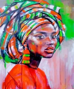 Aesthetic Black Woman Paint by numbers