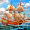 aesthetic-Galleon-ship-paint-by-numbers