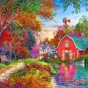 Aesthetic Barn Paint by numbers