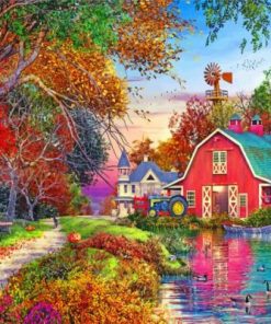 Aesthetic Barn Paint by numbers