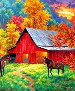 Aesthetic Barn Paint by numbers