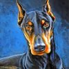 Aesthetic Black Dog Paint by numbers