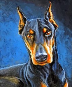 Aesthetic Black Dog Paint by numbers