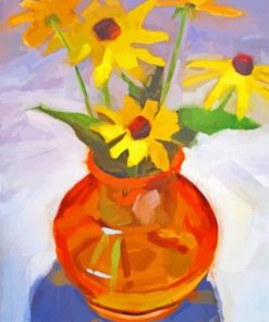 Aesthetic Black Eyed Susan Paint by numbers