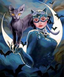 Aesthetic Catwoman Paint by numbers