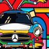 Aesthetic Colorful Car Paint by numbers