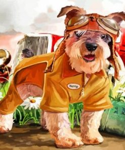 Aesthetic Cool Dog Pant by numbers