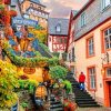 Aesthetic Cozy Town Paint by numbers