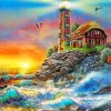 Aesthetic Lighthouse Paint by numbers