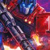 Aesthetic Optimus Prime Paint by numbers
