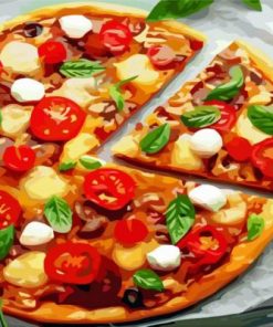 Aesthetic Pizza Paint by numbers