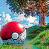 Aesthetic Pokeball Paint by numbers