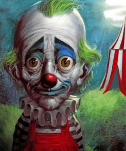 Aesthetic Sad Clown Paint by numbers