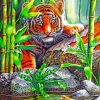 Aesthetic Tiger Paint by numbers