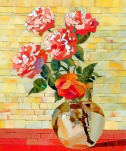 Aesthetic Vase Of Flowers Paint by numbers