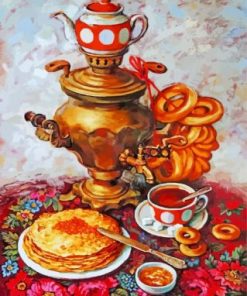 Aesthetic Vintage Food Paint by numbers