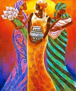 African Women paint by numbers