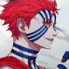 Akaza Demon Paint by numbers
