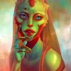 Alien Woman Paint by numbers